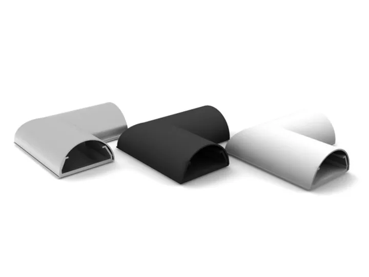 M Cable Cover L and C Joint Black 50mm