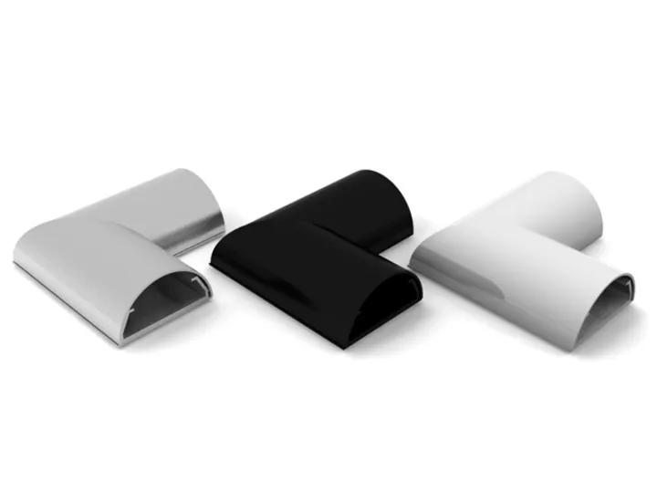 M Cable Cover L and C Joint Black 50mm