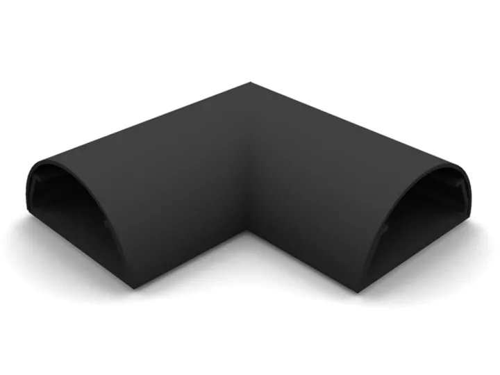 M Cable Cover L and C Joint Black 50mm