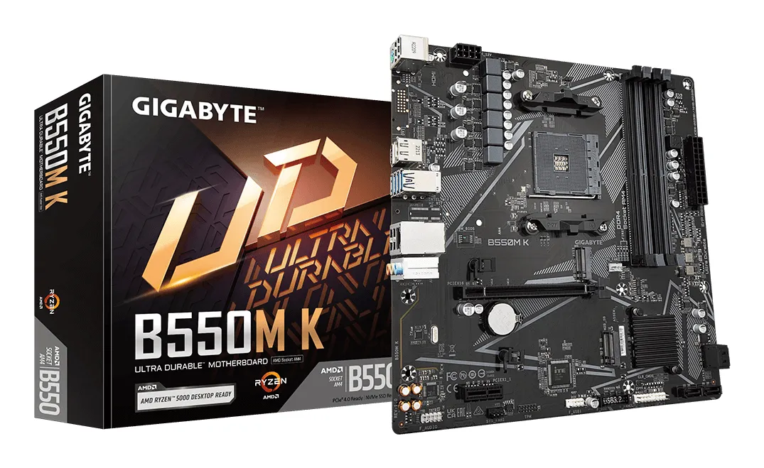 Gigabyte B550M K 1.0 mATX - motherboard