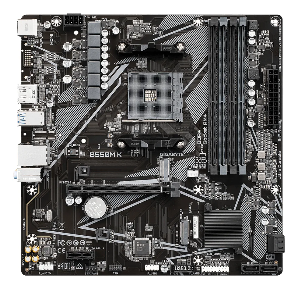 Gigabyte B550M K 1.0 mATX - motherboard