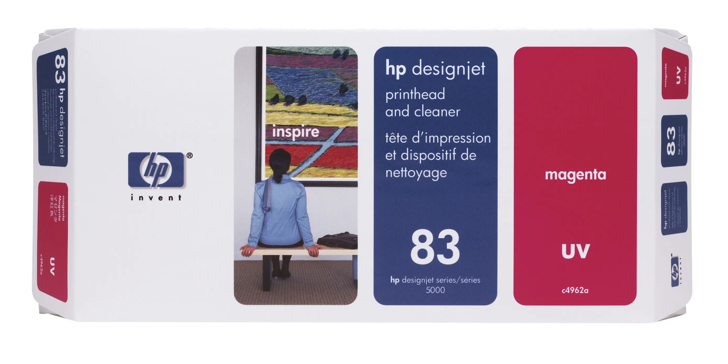 HP No 83 magenta UV kirjoitusp&auml;&auml; + putsari