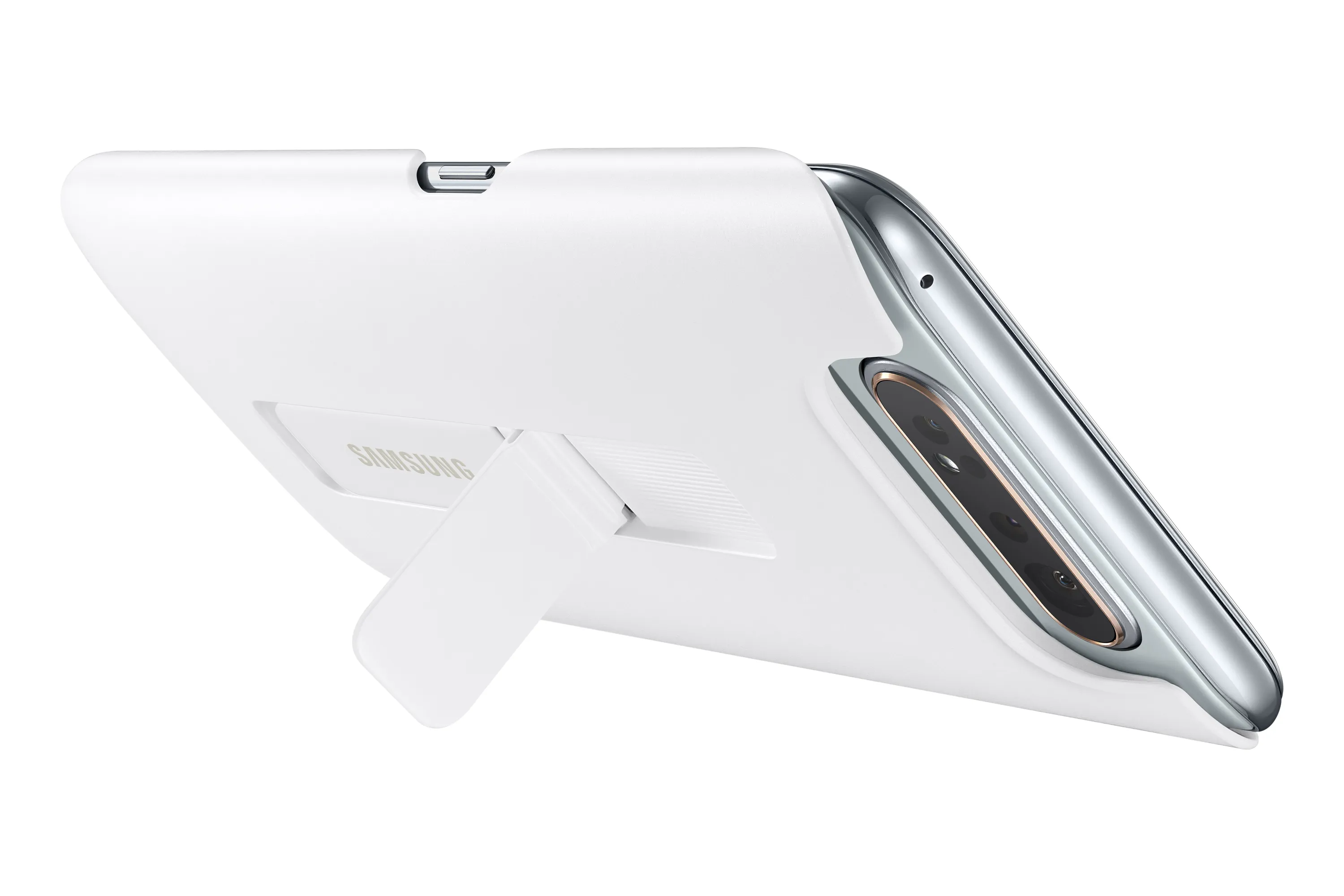 Samsung Standing Cover, Galaxy A80 - fodral, Vit