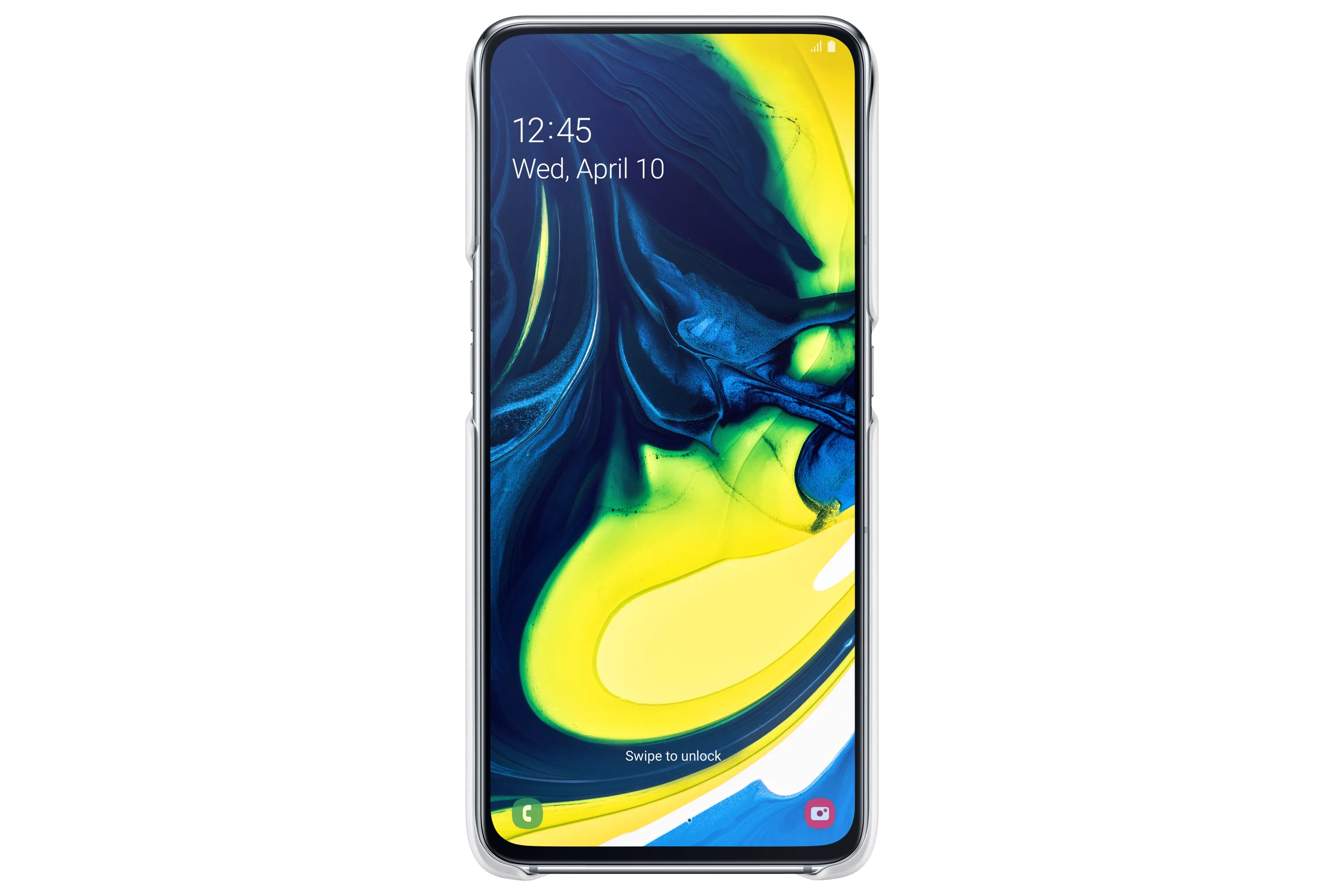 Samsung Standing Cover, Galaxy A80 - fodral, Vit