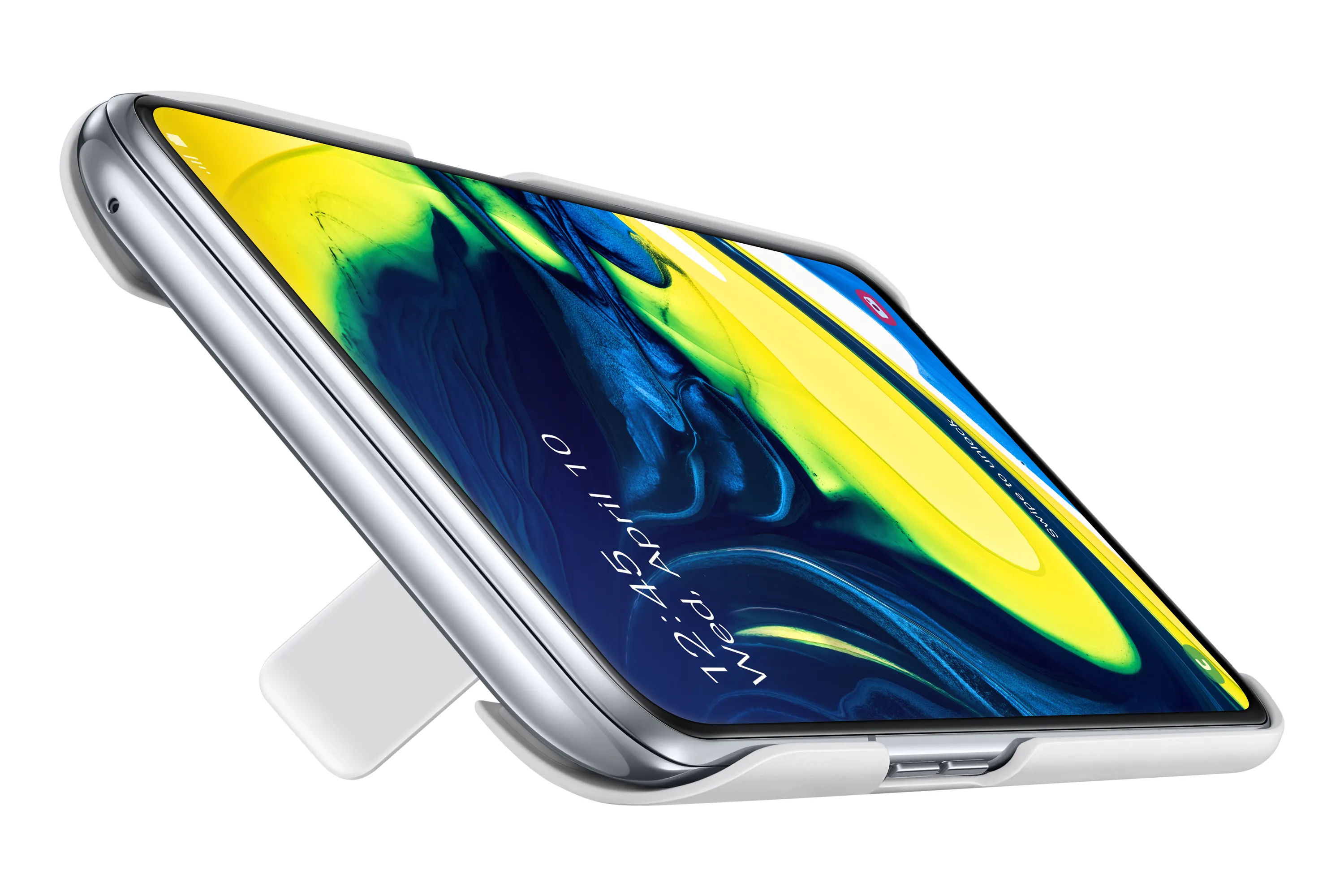 Samsung Standing Cover, Galaxy A80 - fodral, Vit