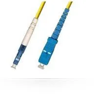 MicroConnect OS2 LC/UPC-SC/UPC 5m fiberkabel, gul