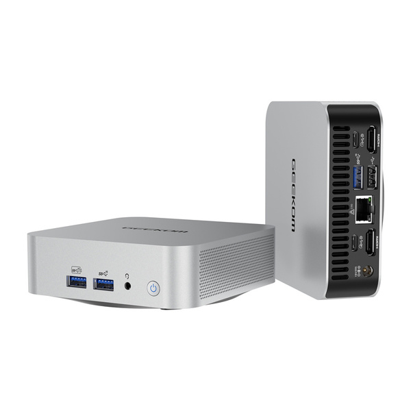 GEEKOM A8 AMD Ryzen 9 8945HS, 32GB, 1TB, Win 11 Pro Mini PC, Silver