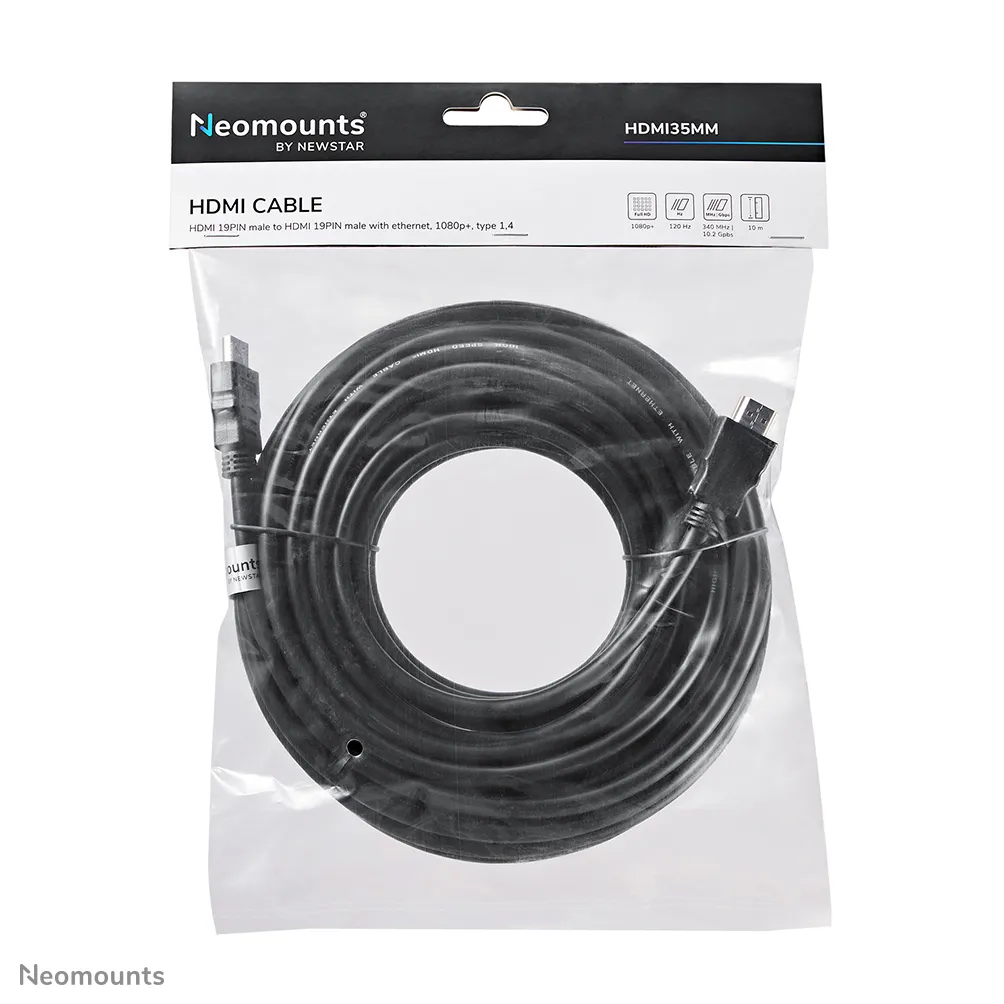 Newstar HDMI &ndash; HDMI 1.3 - kabel, 10 m, Svart