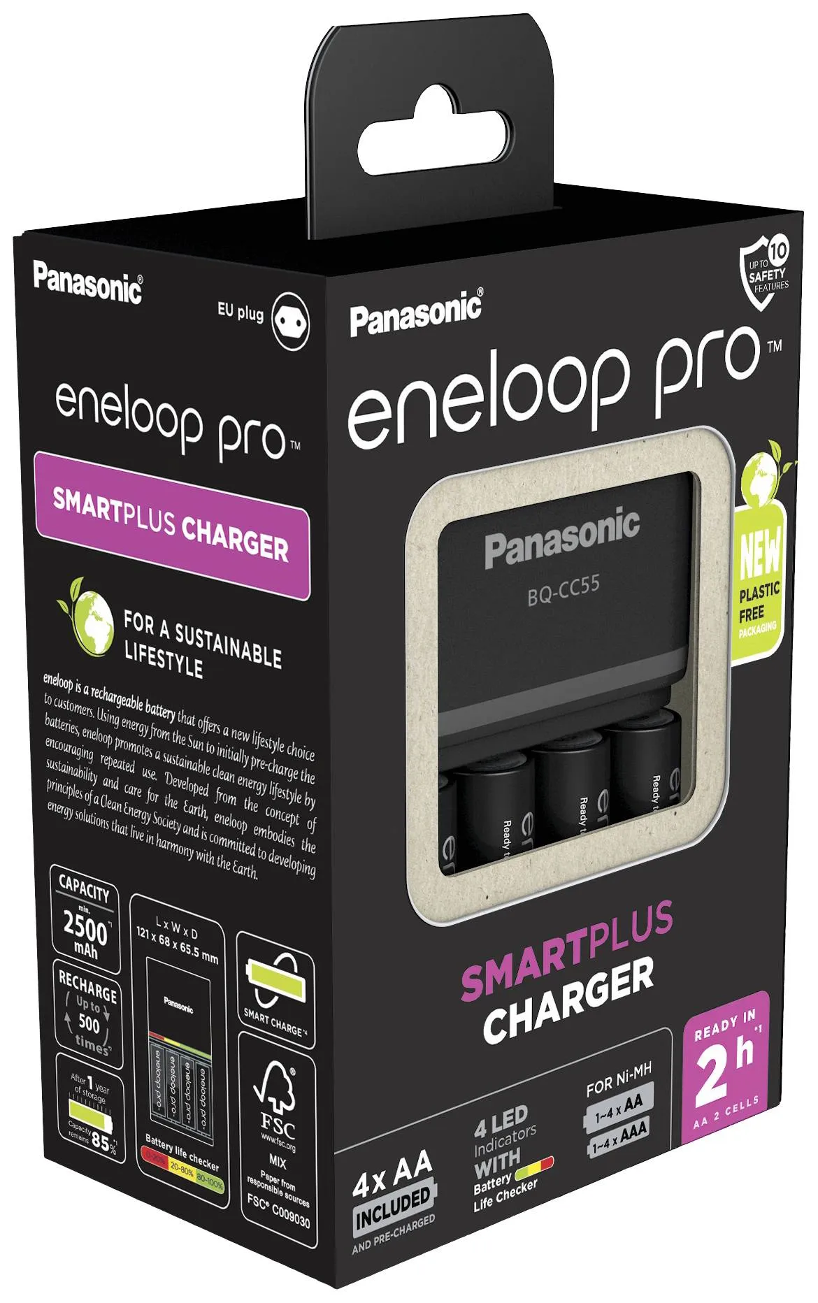 PANASONIC ENELOOP 4 X AA PRO LATURI
