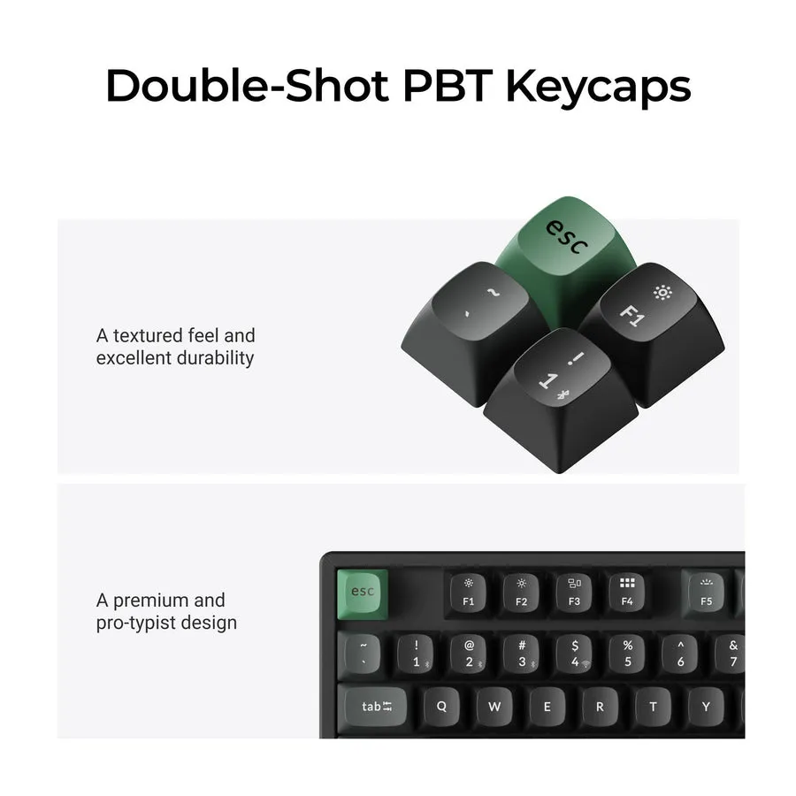 Keychron K8 Ultra 8K tr&aring;dl&ouml;st mekaniskt tangentbord, Keychron Apex Brown, svart