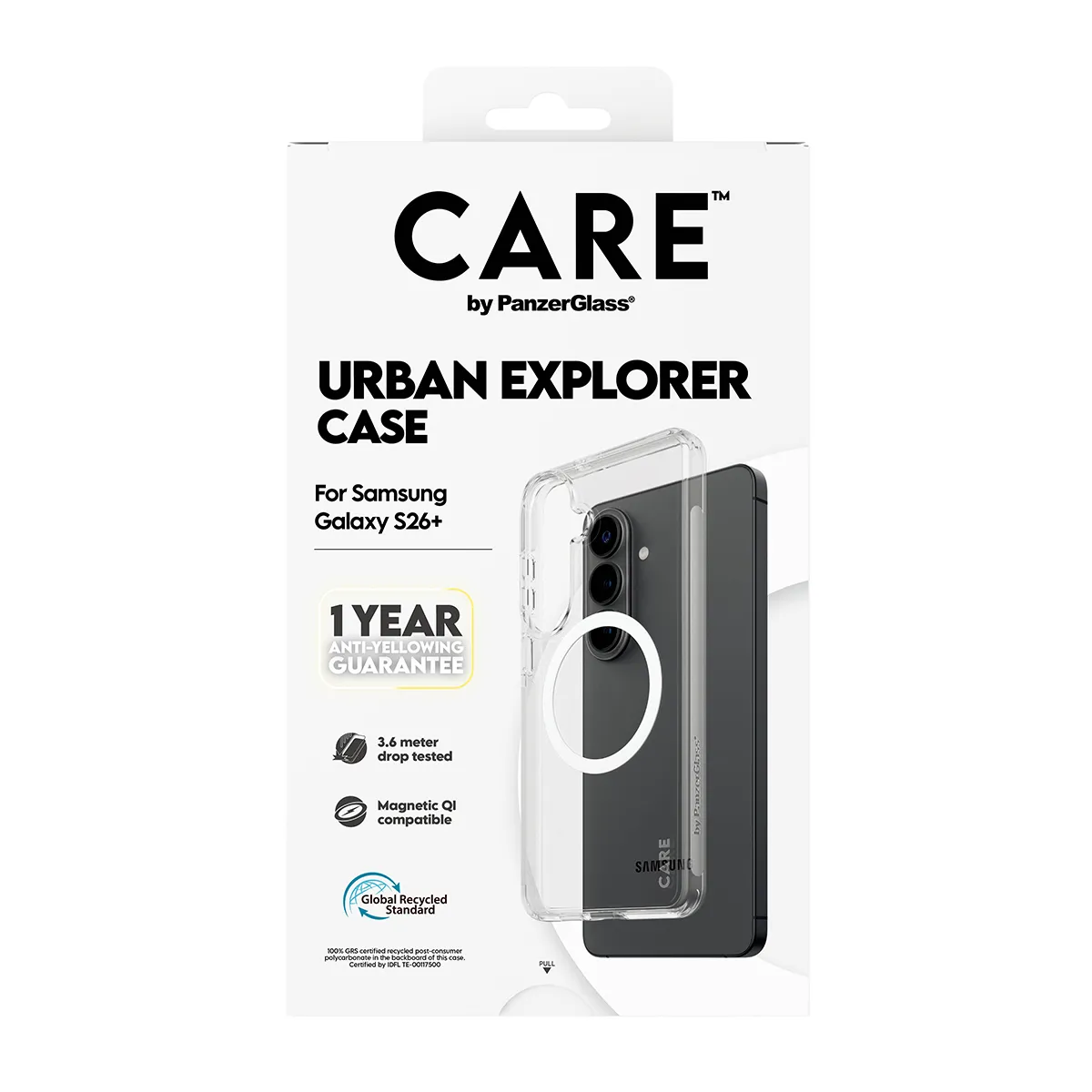 PanzerGlass CARE Urban Explorer Case for Galaxy S26+, Clear