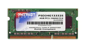 Patriot Signature SO-DIMM 4GB (1 x 4GB) DDR3 1333 MHz, CL9 - memory