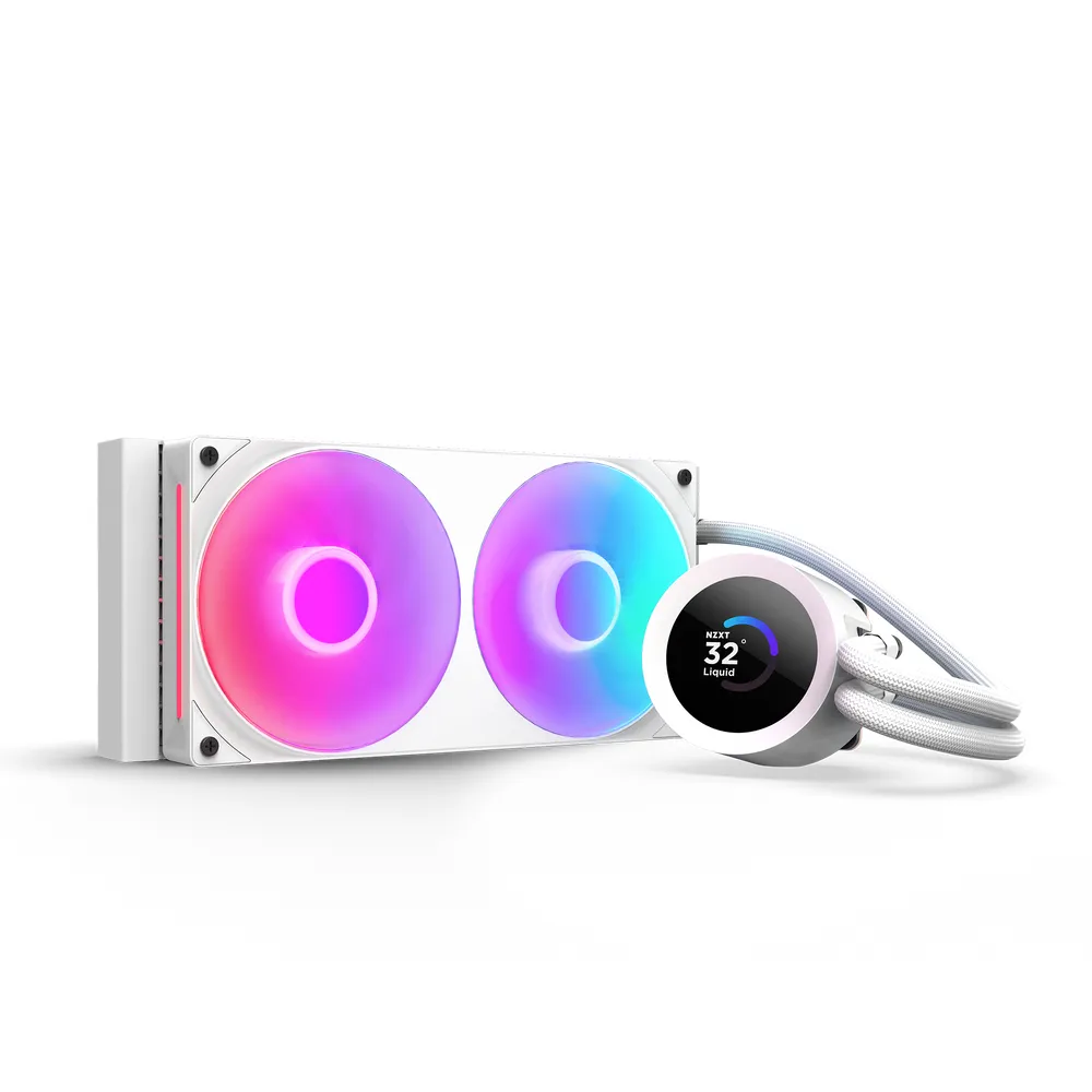 Kraken Plus 240 RGB - vätskekylare, Vit