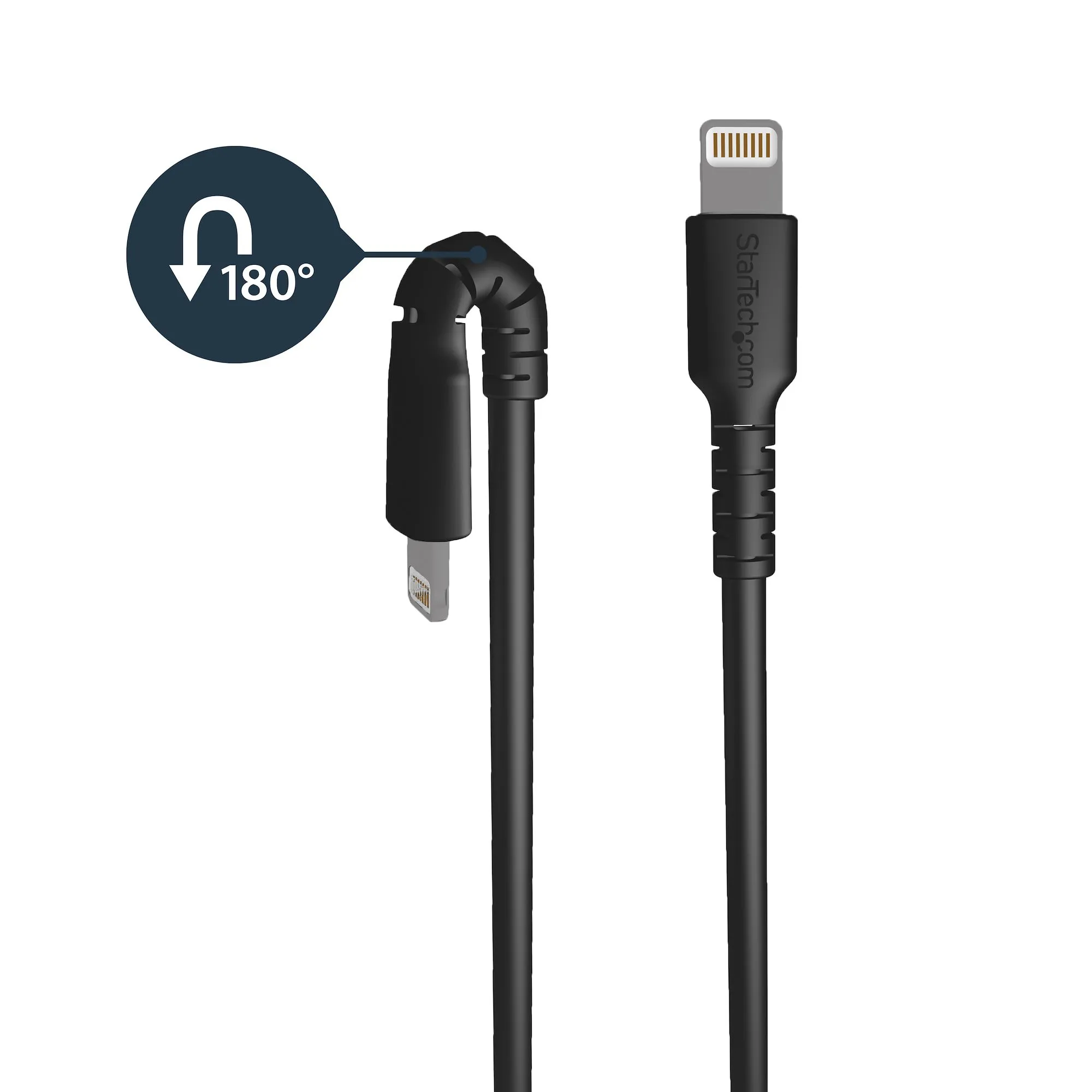 Startech Heavy Duty USB-A - Lightning - cable, 2 m, Black
