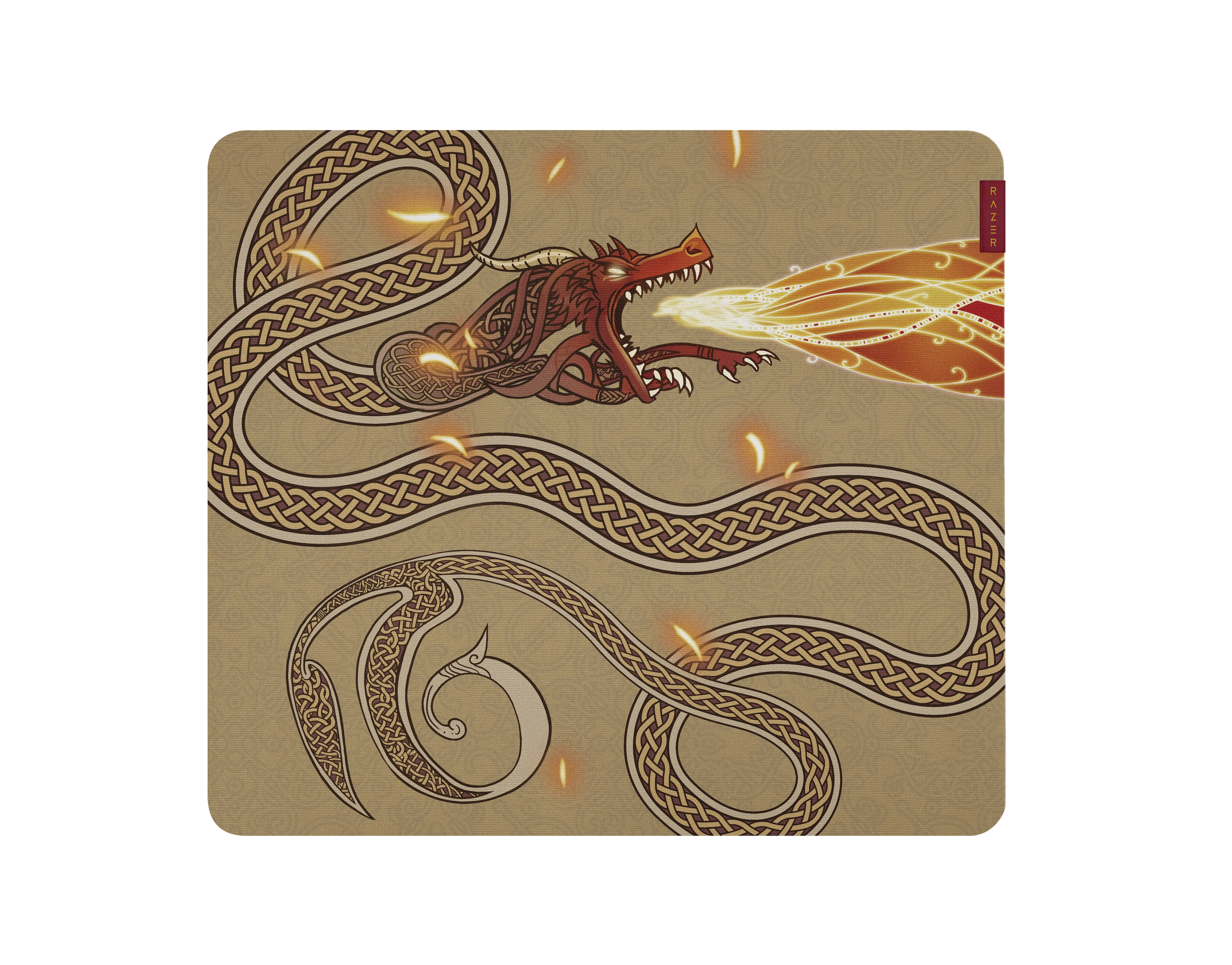 Razer Gigantus V2 Large Counter-Strike 2 Edition Gaming Mousepad, 400x450 mm, Gold, Yellow
