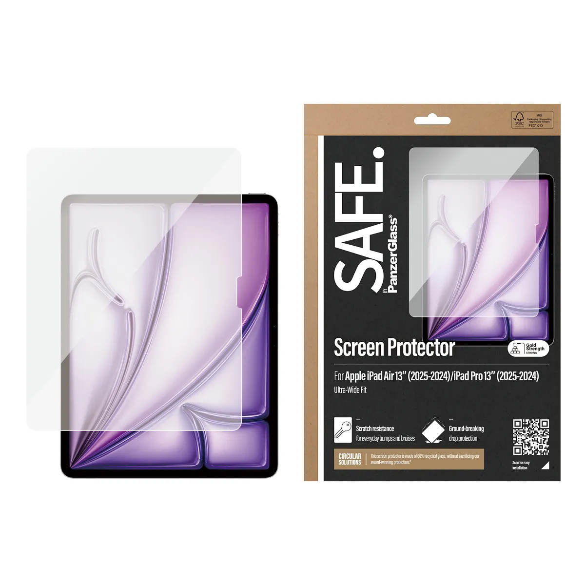 PANZERGLASS SAFE APPLE IPAD - PRO 13IN/IPAD AIR UWF