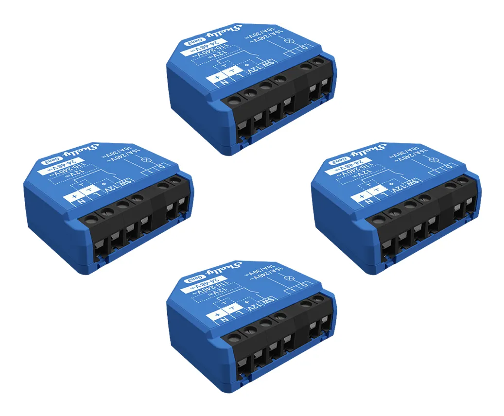 Shelly 1 Gen3 - Wi-Fi-styrd smart switch, 4 st