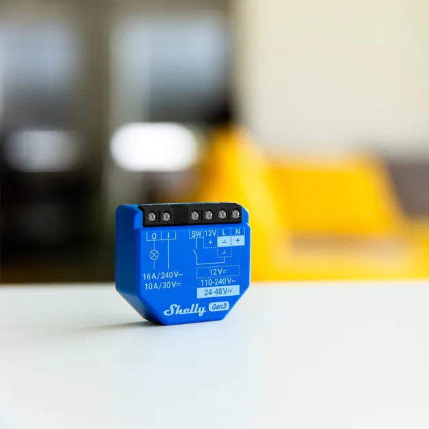 Shelly 1 Gen3 - Wi-Fi-styrd smart switch, 4 st