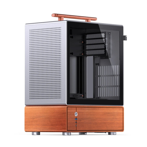 JONSBO T7 Micro-ATX Case with window, Silver