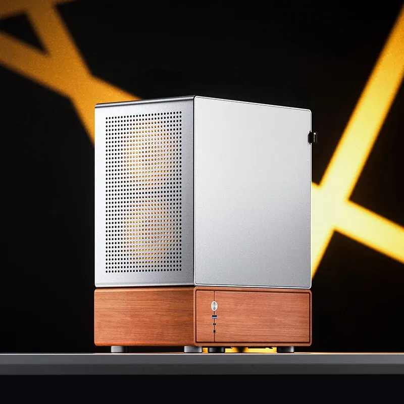 JONSBO T7 -micro-ATX-kotelo ikkunalla, hopea