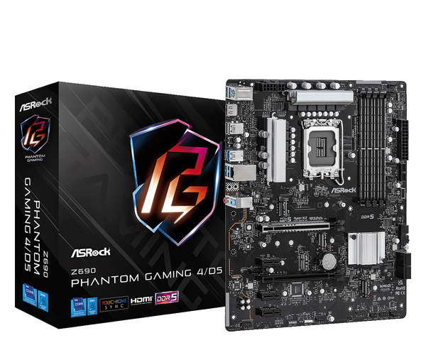 ASRock Z690 Phantom Gaming 4/D5 ATX - moderkort