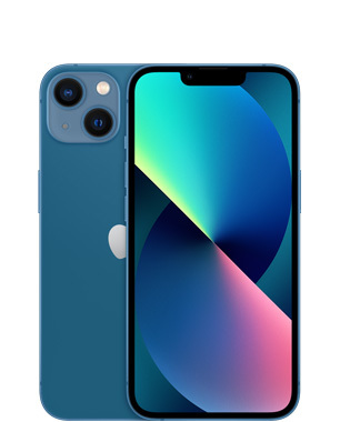 Kunnostettu iPhone 13 128 Gt, sininen (Tyydytt&auml;v&auml; kunto, uusi akku)