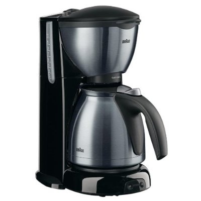 *BRAUN KAHVINKEITIN SOMMELIER KF610 TERMOSKEITIN - Nauti aidon kahvin mausta kotona. Harjatusta ter&auml;ksest&auml; valmistettu kahvinkeitin, jossa likaa hylkiv&auml; pinta j