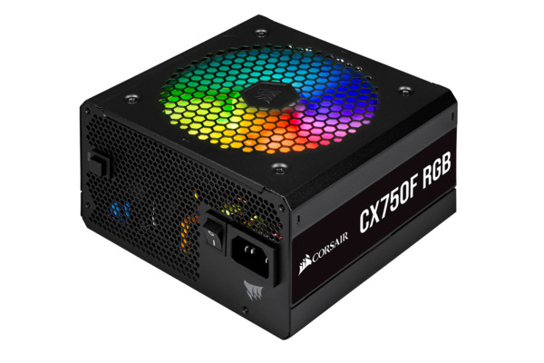 Corsair CX Series RGB CX750F 750W -virtal&auml;hde, 80 Plus Bronze