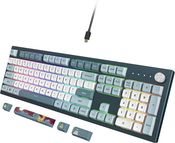 Montech MKey TKL mekaniskt speltangentbord, Gateron G Pro 2.0, Darkness / Freedom