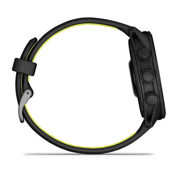 Garmin Forerunner 170 smartklocka med silikonarmband, Black/Amp Yellow