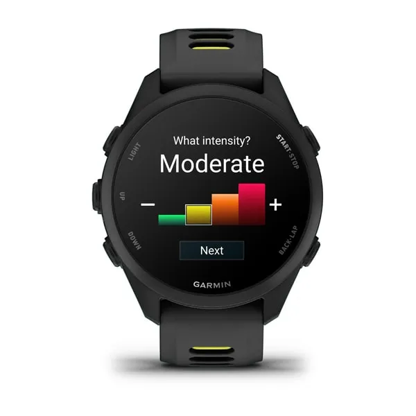 Garmin Forerunner 170 smartklocka med silikonarmband, Black/Amp Yellow