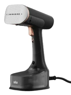 Braun QuickStyle 7 GS7077BK - garment steamer, 1600W, black/copper