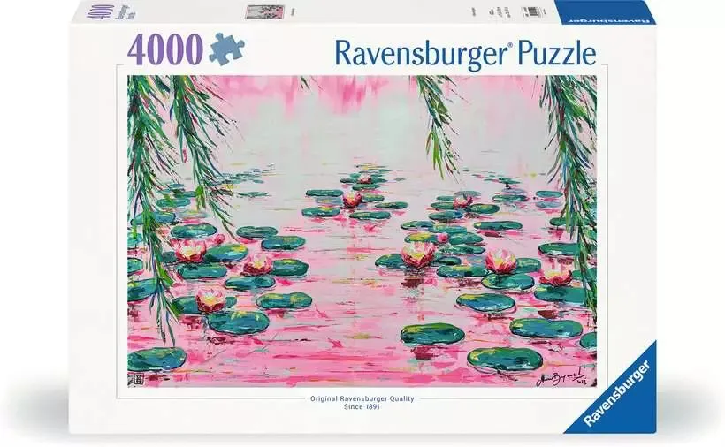 Ravensburger Pink Water Lilies by Mauro Bergonzoli - puzzle, 4000 pcs
