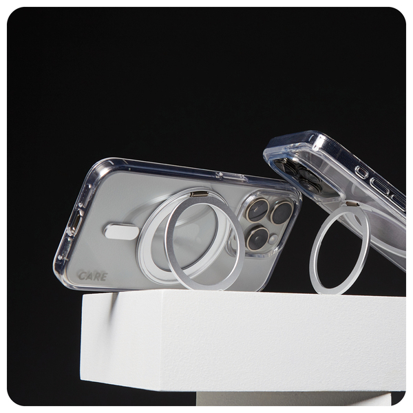 Care by PanzerGlass iPhone 16 Pro Max MagSafe Kickstand Case, Silver