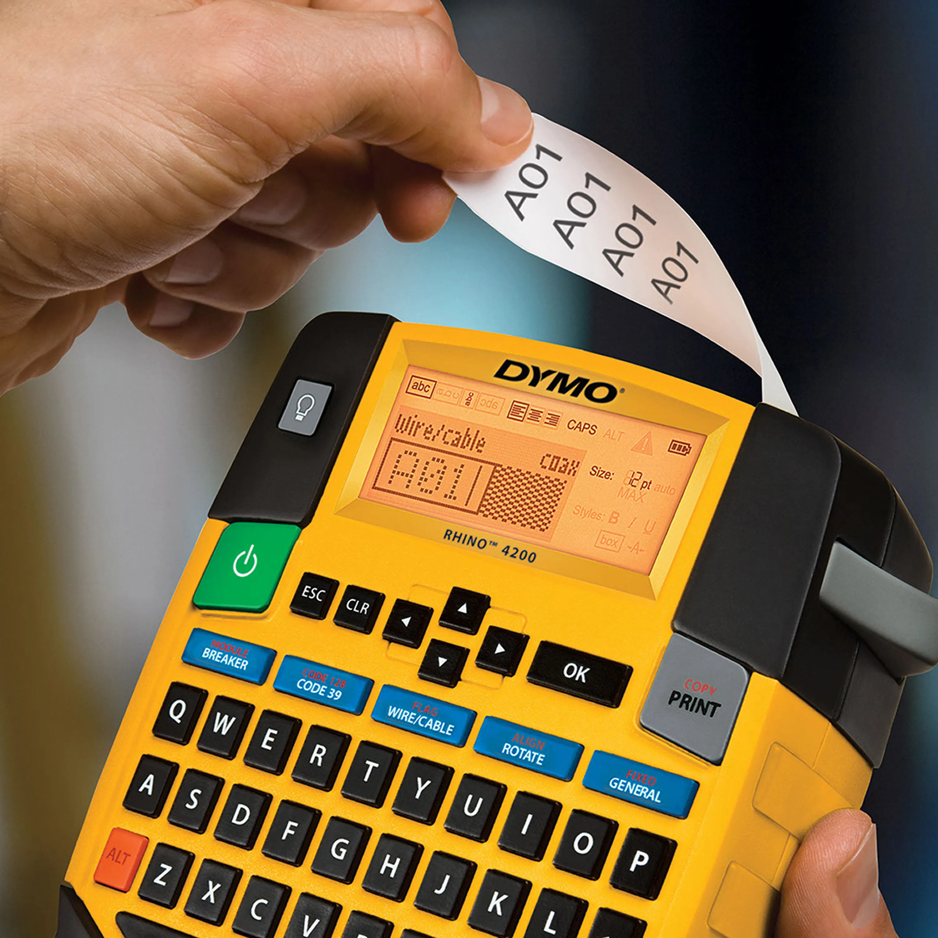 DYMO Rhino Professional, joustava merkkausteippi nyloni, 19 mm