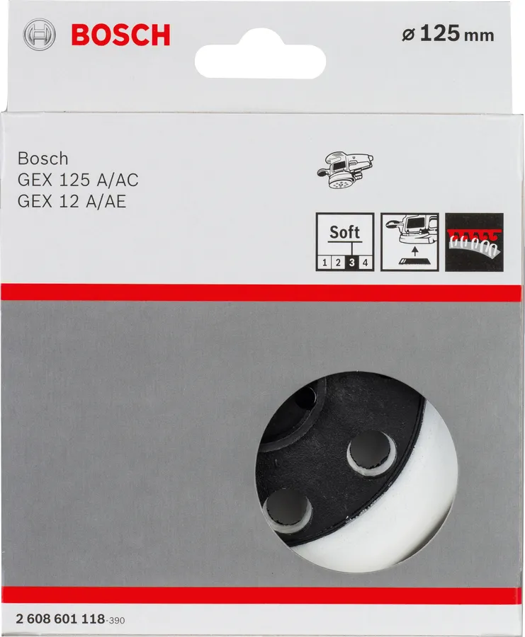 Bosch sanding pad soft 125mm - GEX
