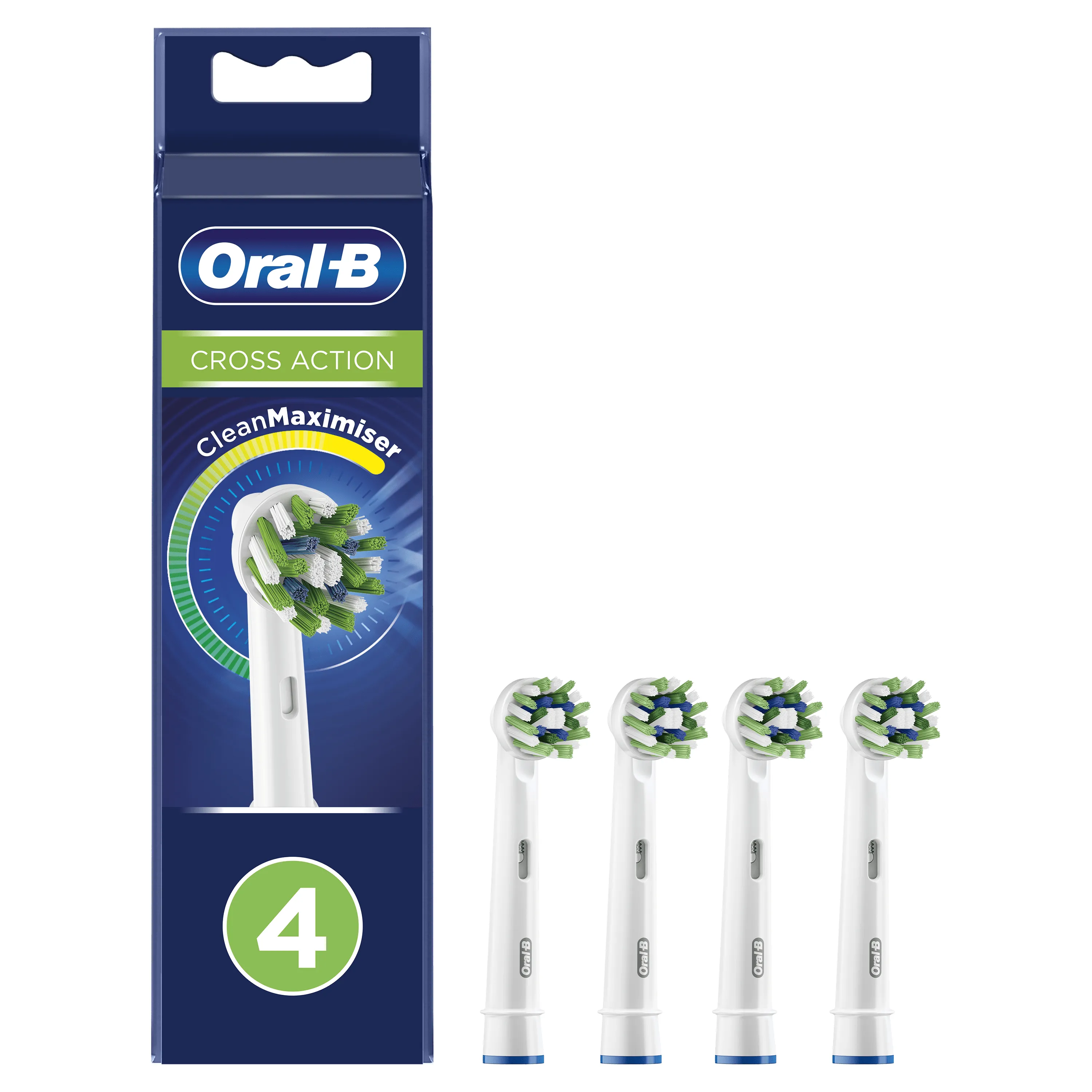 Oral-B CrossAction - brush head, 4 pcs