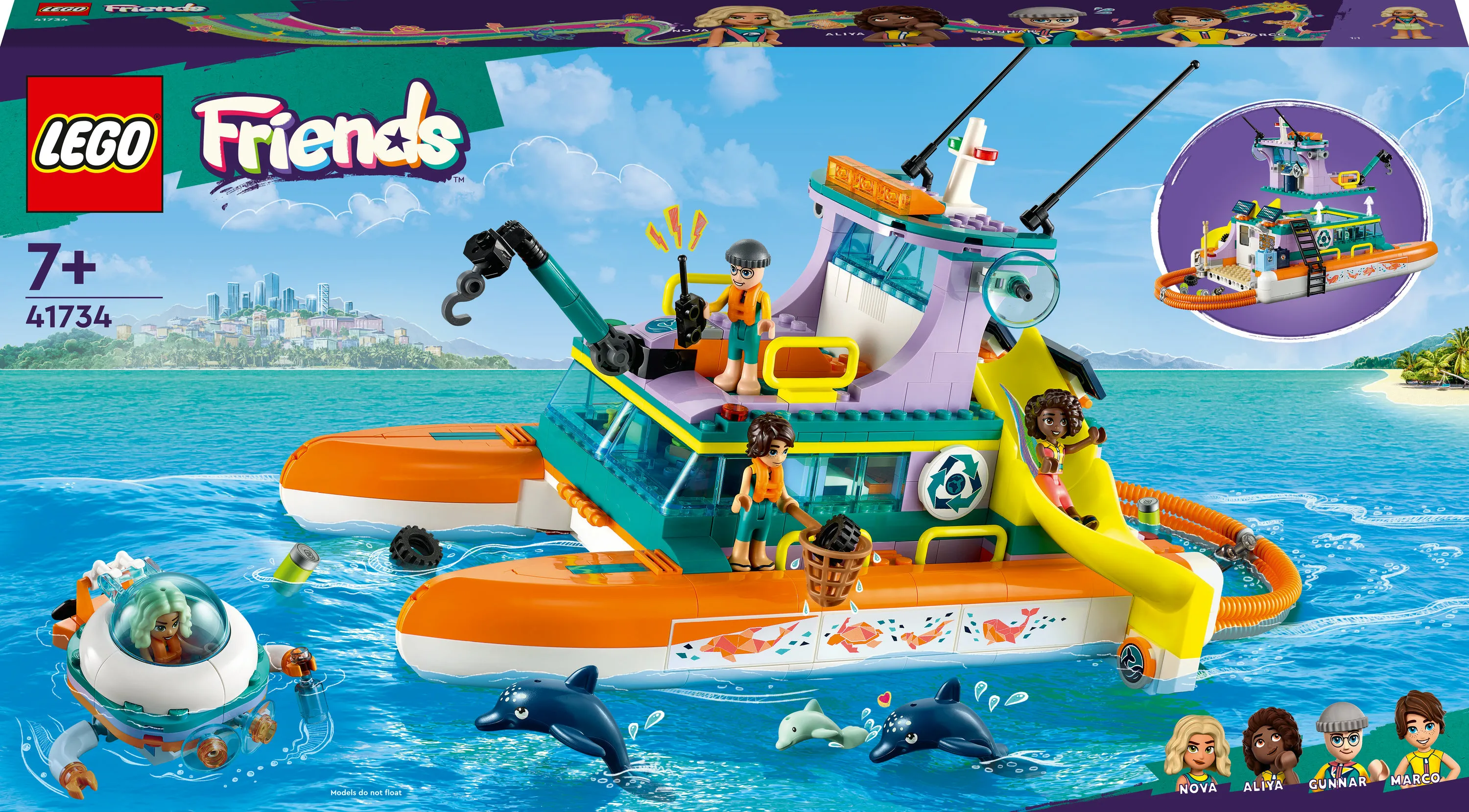 LEGO Friends Sea Rescue Catamaran 41734