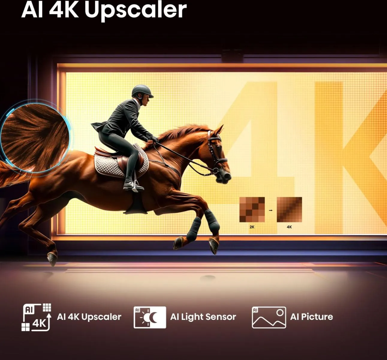 Hisense 43E7Q 43" 4K QLED VIDAA TV, 60Hz, HDR10+, Dolby Vision