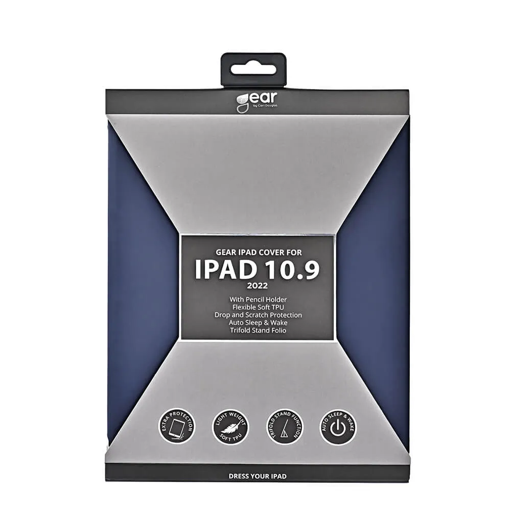 GEAR Tabletfodral Pennh&aring;llare M&ouml;rkbl&aring; - iPad 10,9" 10th Gen 2022