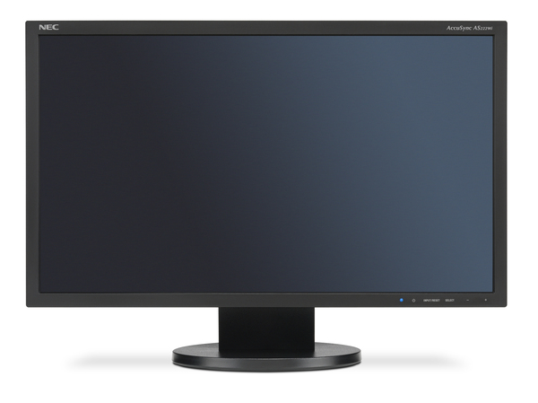 NEC 22" AccuSync AS222WI, Full HD, AH-IPS - sk&auml;rm, Svart