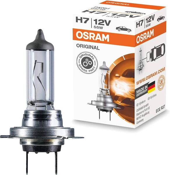 OSRAM ORIGINAL LINE H7 55 watt 12 volt Halogen Bulb PX26D