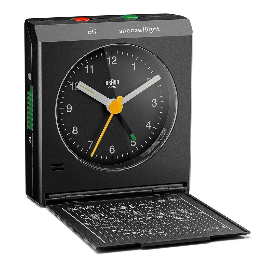 Braun BC 05 B Q - reseväckarklocka, Black