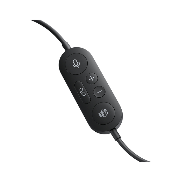 Microsoft Modern USB Headset - Yrityksille - kuuloke + mikrofoni - korvien p&auml;&auml;ll&auml; - langallinen - USB - musta - sertifioitu Microsoft Teamsille
