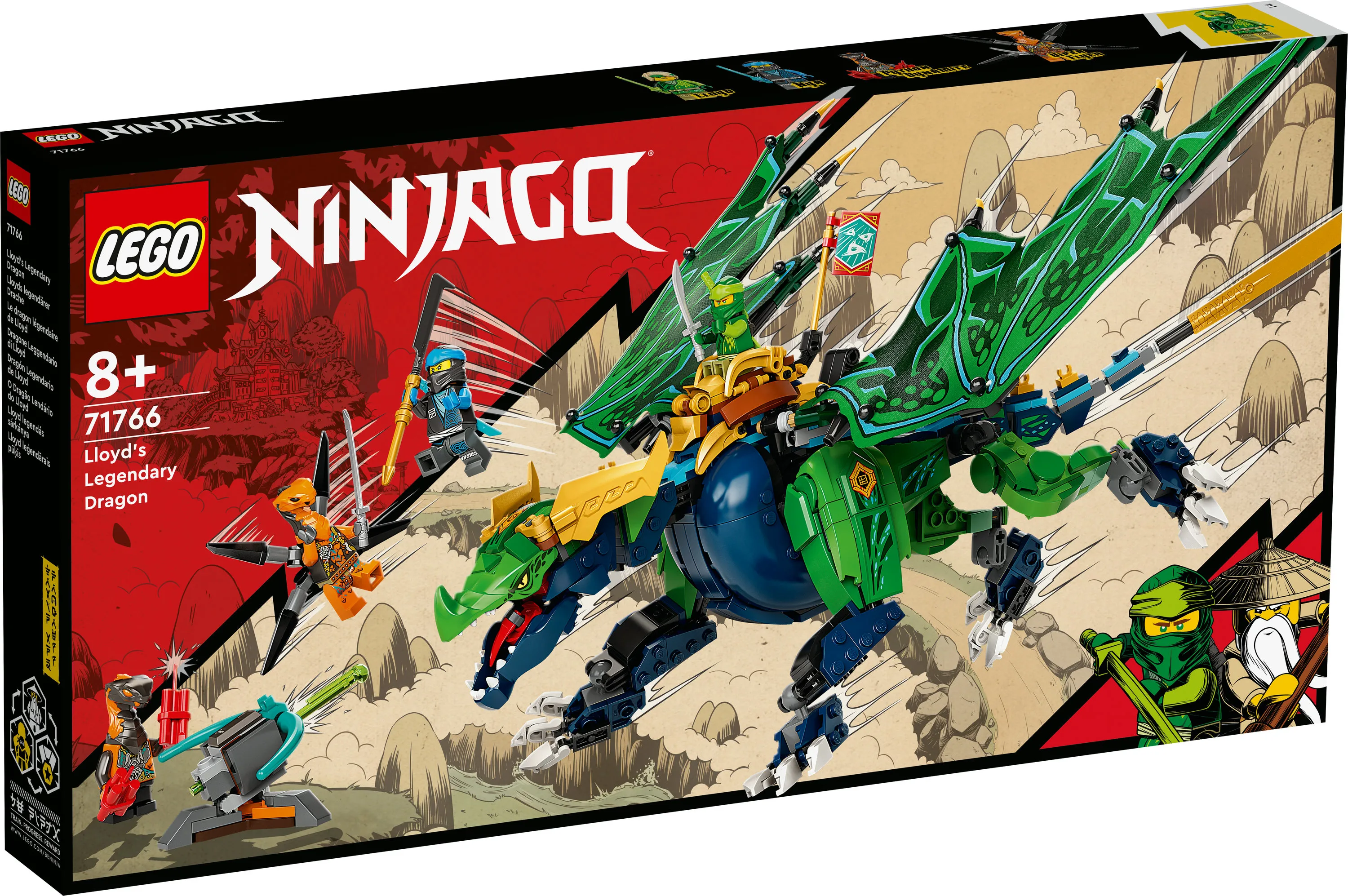 Lego Ninjago -Lloydin legendaarinen lohik&auml;&auml;rme 71766