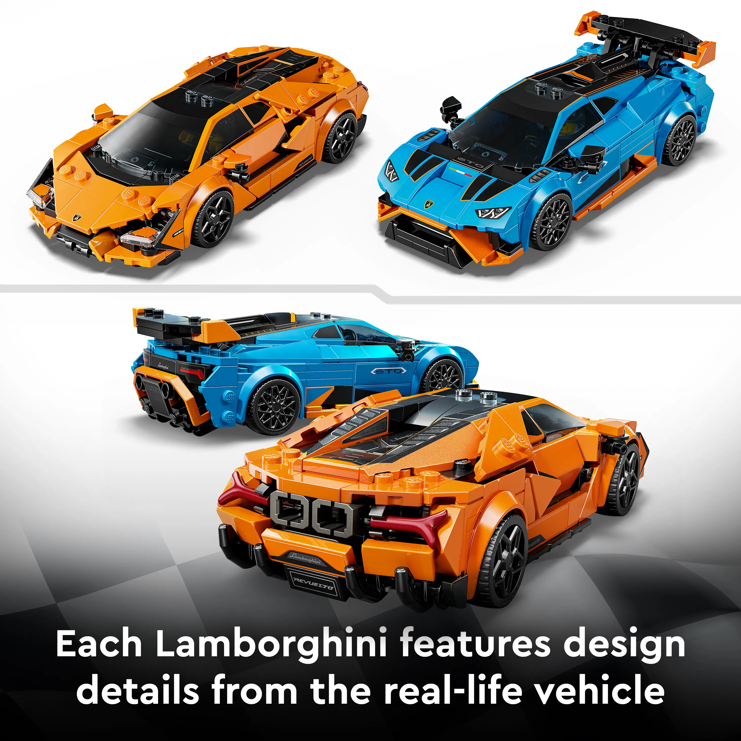 LEGO Speed Champions Lamborghini Revuelto ja Hurac&aacute;n STO 77238