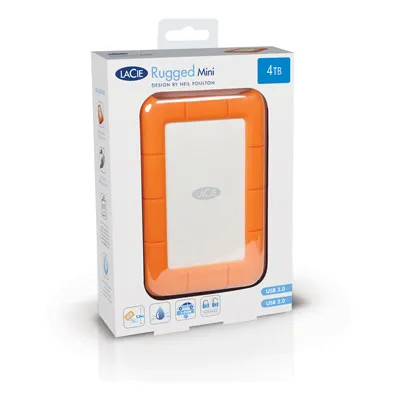Lacie Rugged Mini 2 Tt -ulkoinen kovalevy, Alumiini, Oranssi