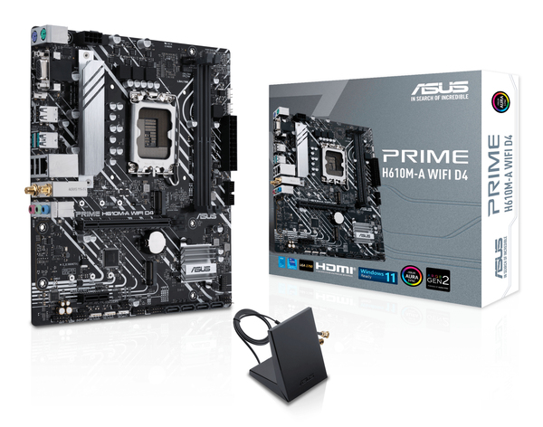 Asus PRIME H610M-A Wi-Fi DDR4 mATX-emolevy