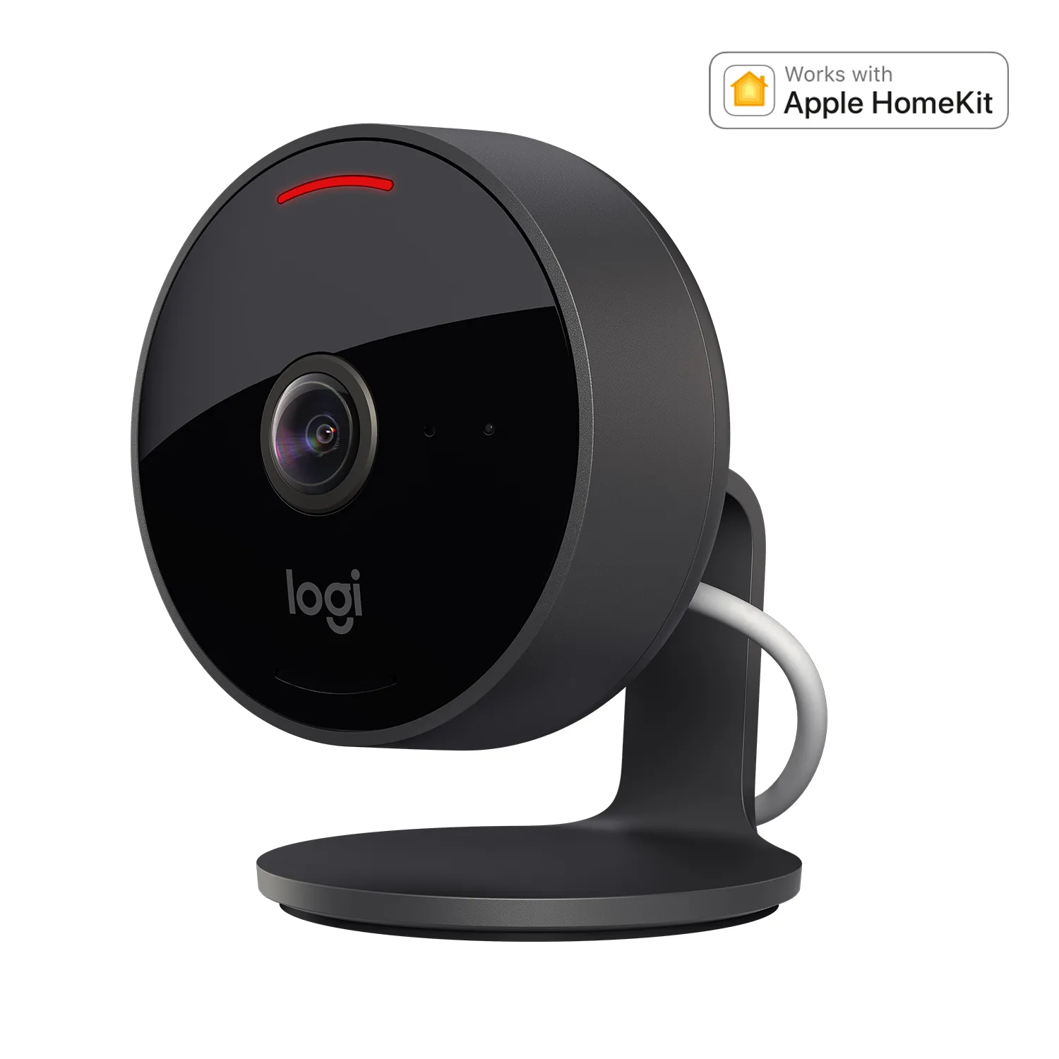 Logitech Circle View Camera, HomeKit -valvontakamera, grafiitti