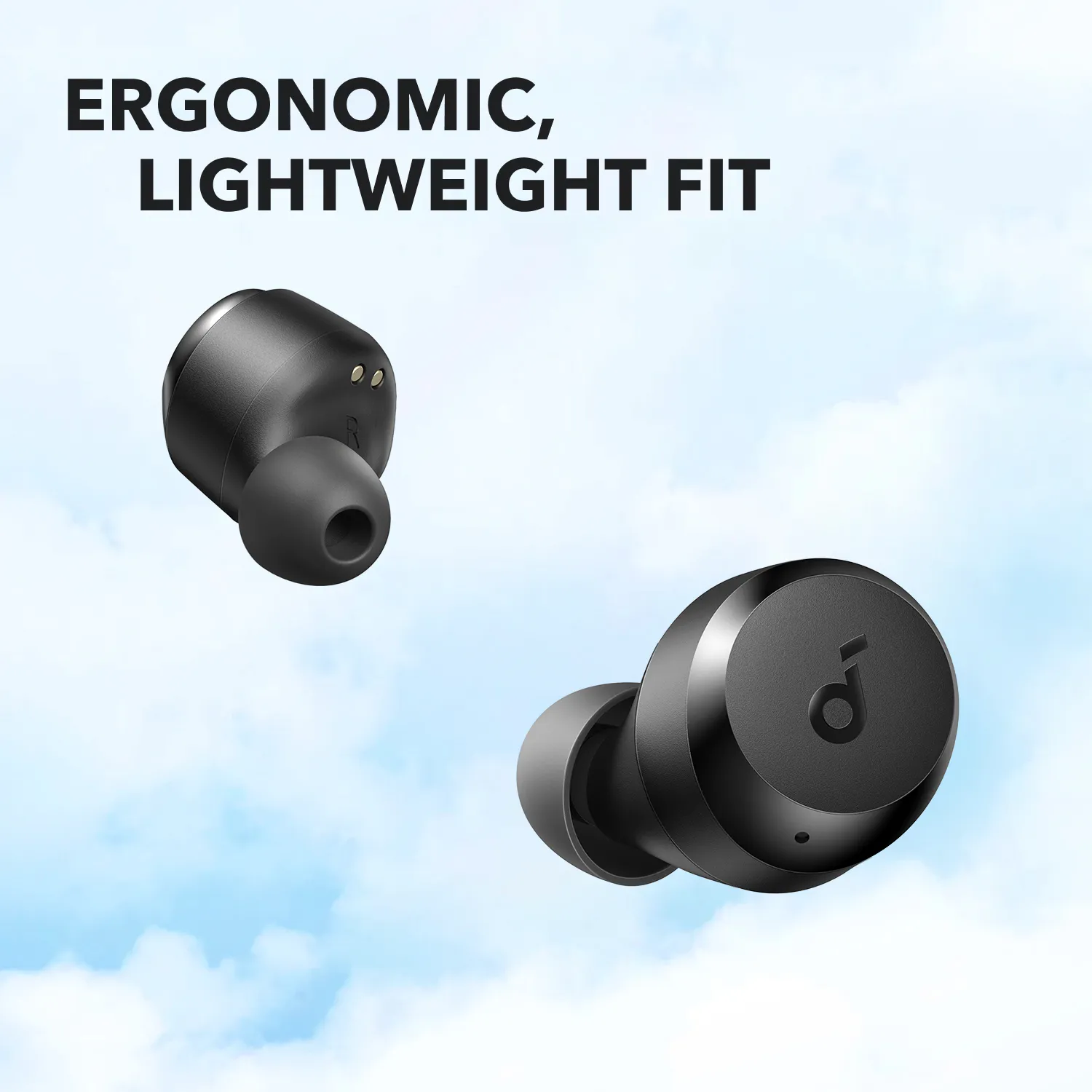 Anker Soundcore A25i -langattomat nappikuulokkeet, musta